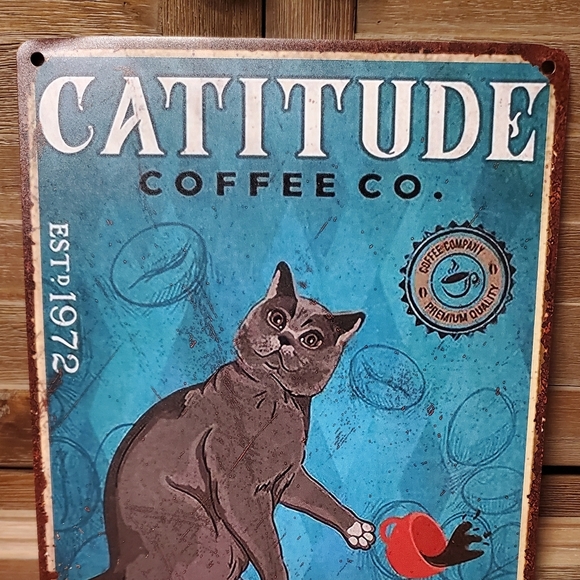 Catitude Metal Wall Plaque  ♥️ - Picture 4 of 6